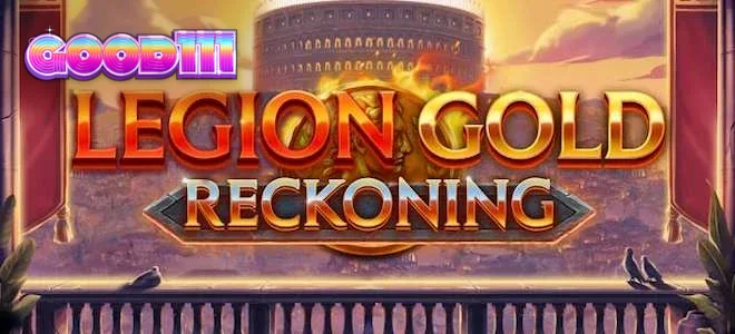 Legion Gold Reckoning স্লট গেমের যুদ্ধের ময়দান এবং রণসজ্জার দৃশ্য।